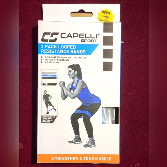 Capelli Sport 3 Pack Looped Resistance Bands - Picture 5 of 6
